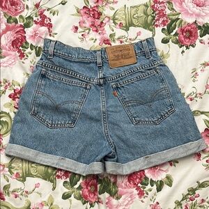 Levi's Women's Blue Denim Shorts